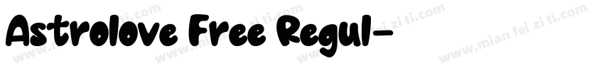 Astrolove Free Regul字体转换